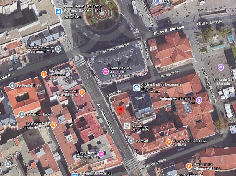 Mapa ubicación Psicóloga León Independencia